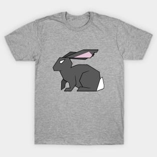 Angled rabbit - grey T-Shirt